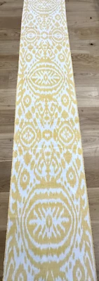 11 Yard HAND MADE UZBEK Natural SILK IKAT ADRAS FABRIC #8734 - Image 1 of 4
