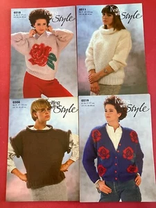 Vintage 1980's Style Knitting Patterns Women Jumper Cardigan 731.01.01 - Picture 1 of 5