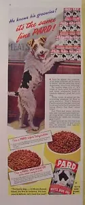 1944 MORGAN DENNIS PARD HUNDEFUTTER DRAHT FOXTERRIER DRUCKANZEIGE - Bild 1 von 1