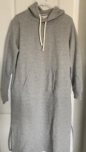 Lands' End graues Sweatshirt Kapuzenliege Kängurutasche schwer Damen M - Bild 1 von 8