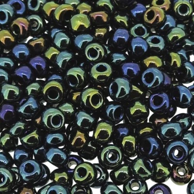 Miyuki Round Rocaille Seed Beads Size 6/0 20GM Metallic Olive Iris 6-453 - Image 1 of 4