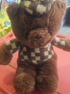 Animal de peluche Mr. Noah's de peluche oso marrón vintage 1985 - Imagen 1 de 6