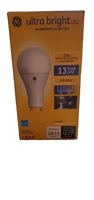 GE Ultra Bright LED Dimmable Light Bulb Plug in GU24 Base - Image 1 of 4