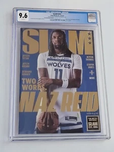 NAZ REID 2024 #251 GOLD METAL Slam Magazine - CGC 9.6 - Minnesota Timberwolves - Foto 1 di 3