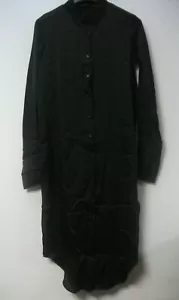 Missguided Black Tall Embroidered Shirt Dress UK 6 JS002 AA 19 - Picture 1 of 4