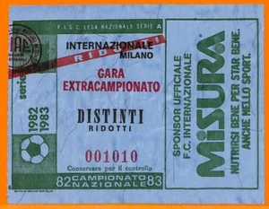 C1937- Vecchio BIGLIETTO PARTITA CALCIO - 1982-83  INTER VS FOGGIA - Picture 1 of 1