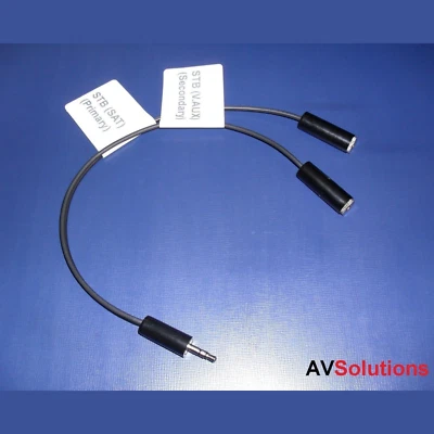 B&O IR Blaster Tx Y Splitter Adaptor Cable for STB PUC Mini Jack - 10 Metres - Image 1 of 4