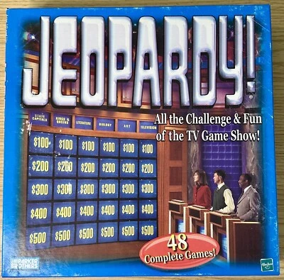 Jeopardy! Game TV Game Show Vintage 1999 Parker Brothers Hasbro Complete - Image 1 of 3