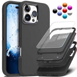 Shockproof Heavy Duty Case For iPhone 17 Air 16 15 14 Plus 13 12 11 Pro Max Cove - Picture 1 of 16