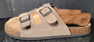 Vintage Mens Woodstock Leather Sandals Tan Size 11 - Picture 1 of 7