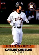 2018 Buies Creek Astros Choice #8 Carlos Canelon Venezuela VZ Baseball Card