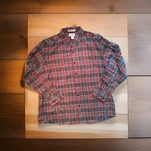 L.L. Bean Scotch Plaid Flannel Multi-Colored Long Sleeve Shirt Men's Size: XL - Picture 1 of 4