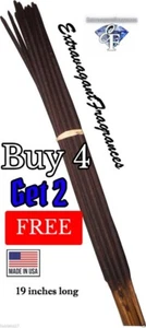 19" Inch Scented Jumbo Incense Sticks - 30 Per Pack Hand Dipped - Picture 1 of 89