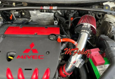 Kit de admisión de aire rojo para Mitsubishi Lancer 2008-2014 2,0 L 2,4 L L4 + filtro Foto 1 de 2