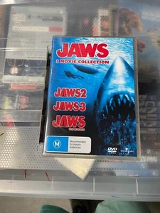 Jaws 2 + Jaws 3 + Jaws 4 The Revenge DVD 3-MOVIE COLLECTION Region 4 -vgc t319 - Picture 1 of 1