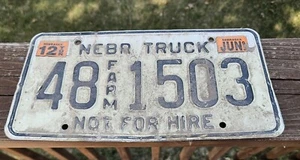 Vintage Nebraska License Plate Farm Plate 48-1503 2012 Red Willow County Truck - Picture 1 of 2