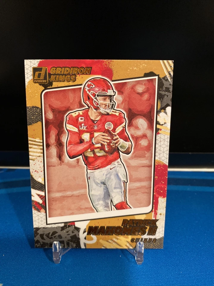 2021 Donruss SP Gridiron Kings Patrick Mahomes Kansas City Chiefs #GK12 - Image 1 of 2