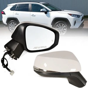 Right Passenger Side Mirror 2019-2025 Toyota Rav4 with Power Heated Turn Signal - Picture 1 of 5