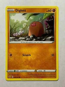 #092/202 DIGLETT 2020 Común Pokémon Espada y Escudo SWSH1 Juego Ligero - Imagen 1 de 2