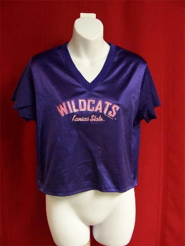 NEW Kansas State Wildcats Women's CSA For Her NCAA Purple Jersey Size LARGE Cover
