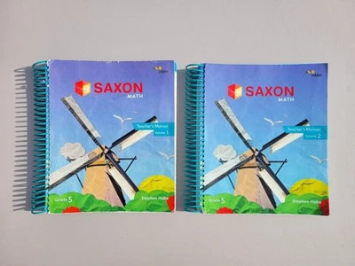 Saxon Math Grade 5 TEACHER'S MANUAL Volume 1 & 2 (Spiral-Bound) - Image 1 of 4