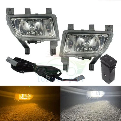 Set of LED Amber Front Fog Lamps w/White Running for Mazda 323 Protege 2001-2003 — 第 1/4 张图片