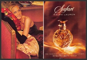 Ralph Lauren Safari 1990s Print Advertisement (2 pages) 1990 (Not the cologne) - Picture 1 of 1