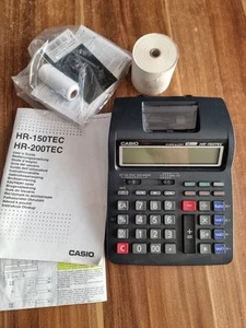 Casio HR-150TEC druckender Tischrechner - Schwarz mit Zubehör - Bild 1 von 1