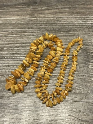 Butterscotch Bernsteinkette - Endlos gefädelt - Naturstein getrommelt -33 Gramm - Bild 1 von 3