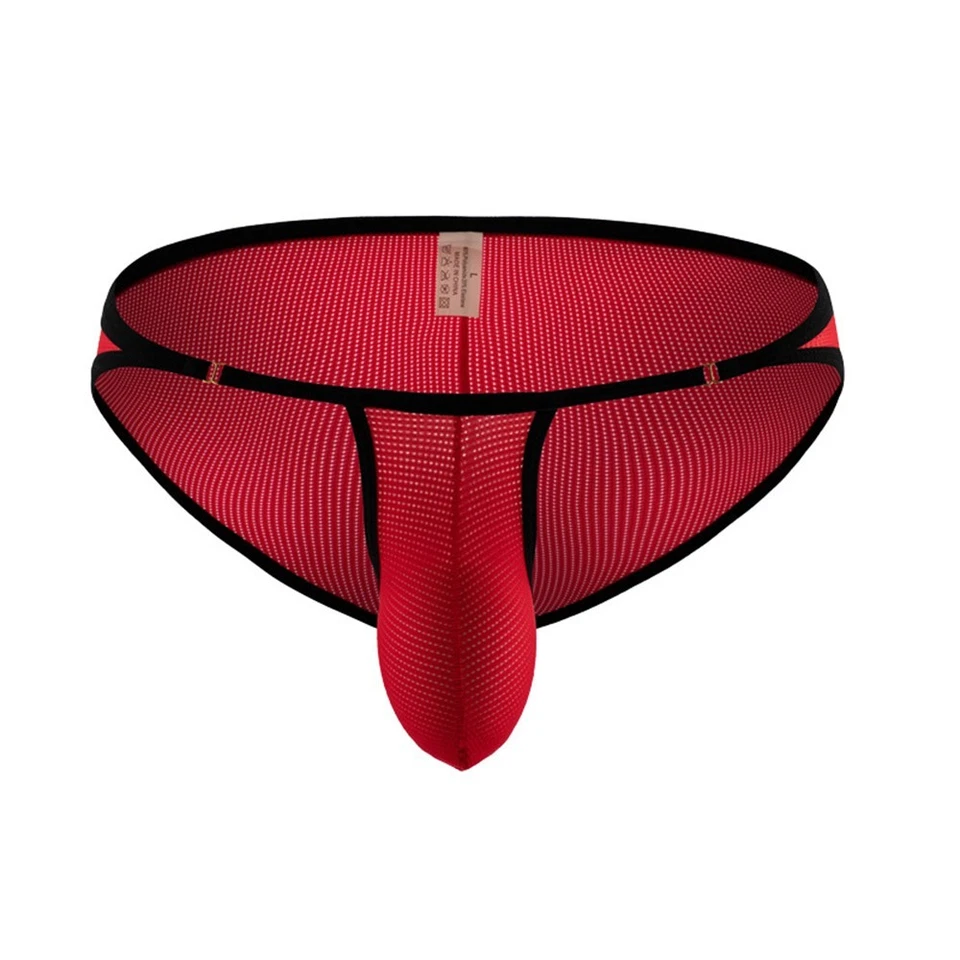 Bragas Ropa Interior Malla Transparente Ropa para Hombre Azul Marino Nylon Rojo Bikini Calzoncillos Foto 1 de 1