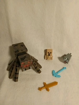 Minecraft Criaturas/Pickaxe/Espada Usado 1.5" Foto 1 de 4