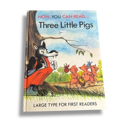 Now You Can Read Three Little Pigs Lucy Kincaid Brimax Books England 1984 VTG Foto 1 de 4