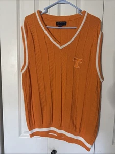 Vintage Ox Sport Pullover Weste University Of Tennessee Herren Gr. L Orange - Bild 1 von 3