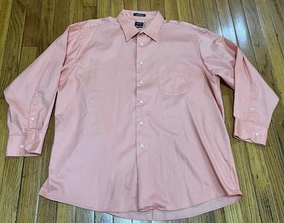 Arrow Sateen Wrinkle Free Classic Fit Long Sleeve Dress Shirt Mens 17.5 32/33 - Image 1 of 4