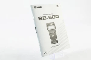 Nikon SB-600 Autofokus Blitzer Blitz Bedienungsanleitung Buch #G103 - Bild 1 von 6
