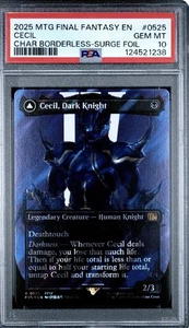 Final Fantasy Cecil Dark Knight Borderless Surge Foil PSA 10 Gem Mint - Picture 1 of 2