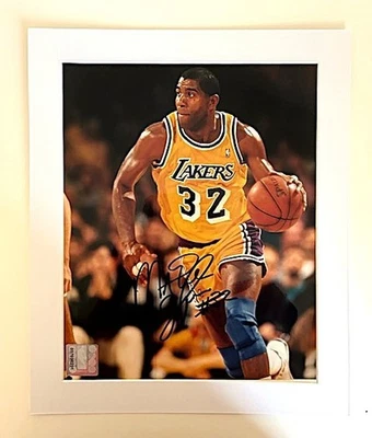 MAGIC JOHNSON HOF 8" x 10" Officially Licensed NBA Autographed Glossy Photo wCOA - Image 1 of 4