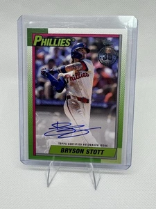 #90A-BS Bryson Stott 2025 Topps 1990 Topps Baseball 35th Anniversary Auto - Bild 1 von 2