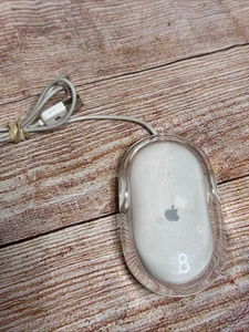 Mouse originale Apple Macintosh Pro M5769 bianco solido USB cablato ottico - TESTATO! - Foto 1 di 2