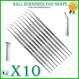INSTRUMENTO DE RELLENO DE AMALGAMA DENTAL COMPUESTO BOLA HUEVO BRUNISHER Acero Inoxidable - Imagen 1 de 6