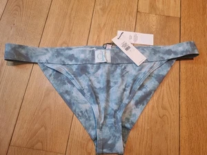 Calvin Klein Womens Swimwear Bikini Briefs Brazilian Tie Dye Blue Size 2XL NEW - Picture 1 of 10