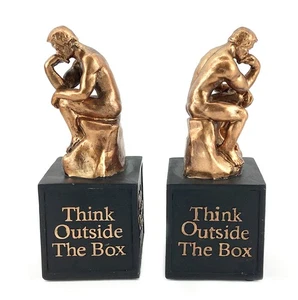 24674 Rodin's Thinker Fermalibri per Scaffali Trofeo Vintage Premio Cool Creative... - Foto 1 di 7