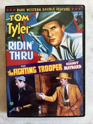 Ridin Thru/The Fighting Trooper, DVD 1934, Tom Tyler Rare Western Double Feature - Image 1 of 3