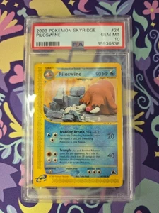 Pokémon TCG e-Card Series Skyridge Regular Piloswine 24 PSA 10 Gem Mint - Picture 1 of 2