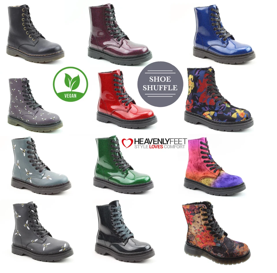 Heavenly Feet Justina Lotte Lace Zip up Vegan Friendly Memory Foam Ladies Boot - Image 1 of 1