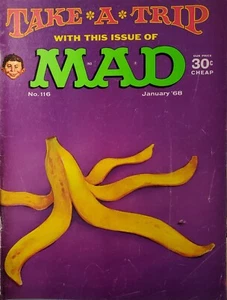 MAD Magazine #116 January 1968 Take A Trip With This Issue Of MAD.  - Picture 1 of 4