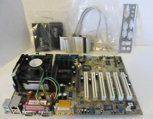 ASUS P4S533-E Motherboard w/ Intel Pentium 4 2.5GHz, 1.5GB RAM, Accessories - Picture 1 of 8