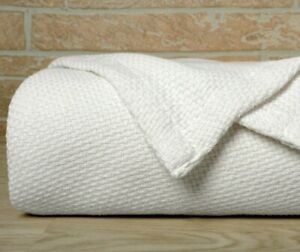 Bibb Home 100% Cotton Waffle Weave Thermal Blanket
