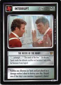 Star Trek CCG The Needs of the Many... Near-Mint/NM Common – TMP 2002 - Picture 1 of 1