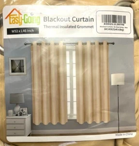 Blackout Curtains 2 Panels Living room Bedroom Bathroom New Never Opened - Picture 1 of 1